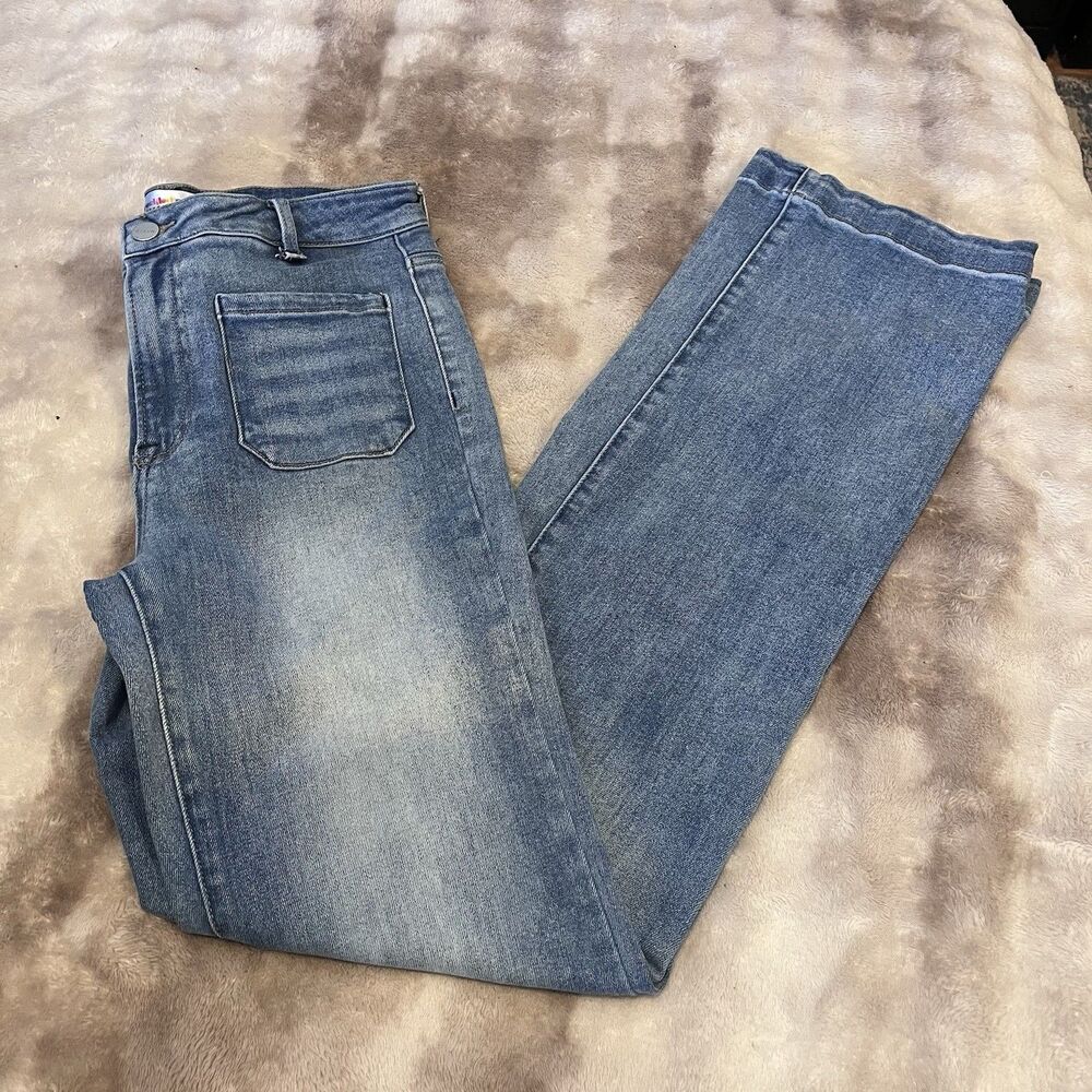 Freckled Poppy x Risen Jeans Women’s Wide Leg Denim 36” Jeans Size 11 / 30 - Picture 2 of 13